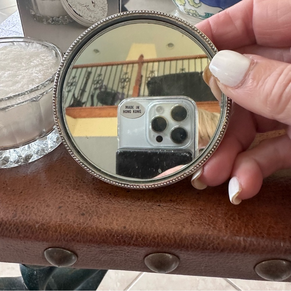 Elegant Silver plated vintage powder box - Picture 4 of 10